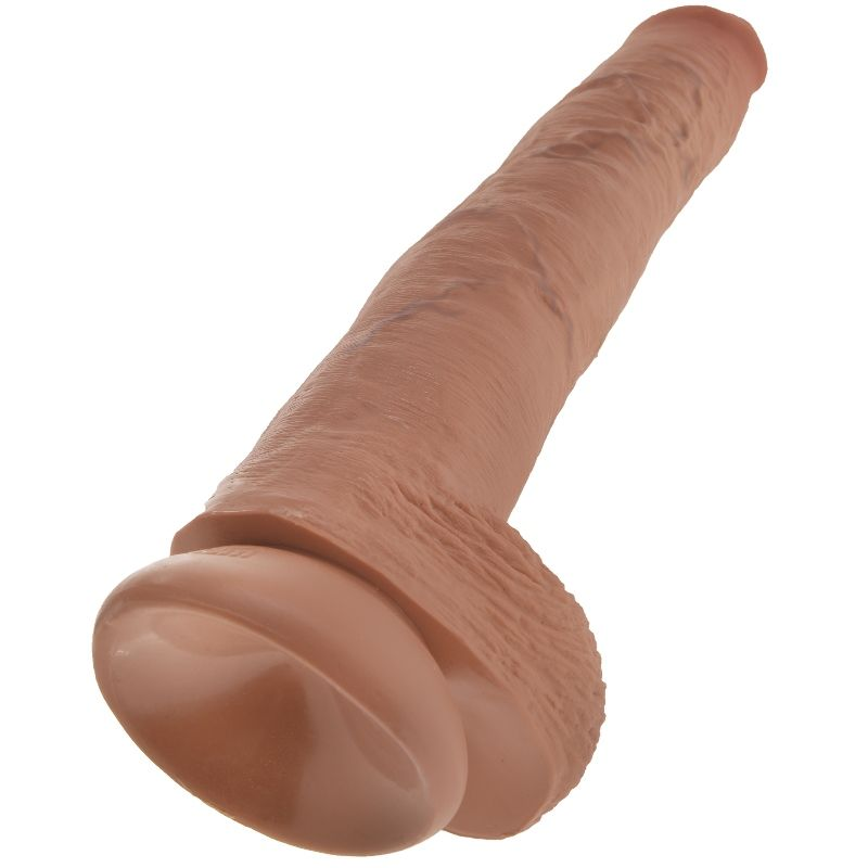 KING COCK PÊNIS REALISTA COM TESTÍCULOS 35,6 CM