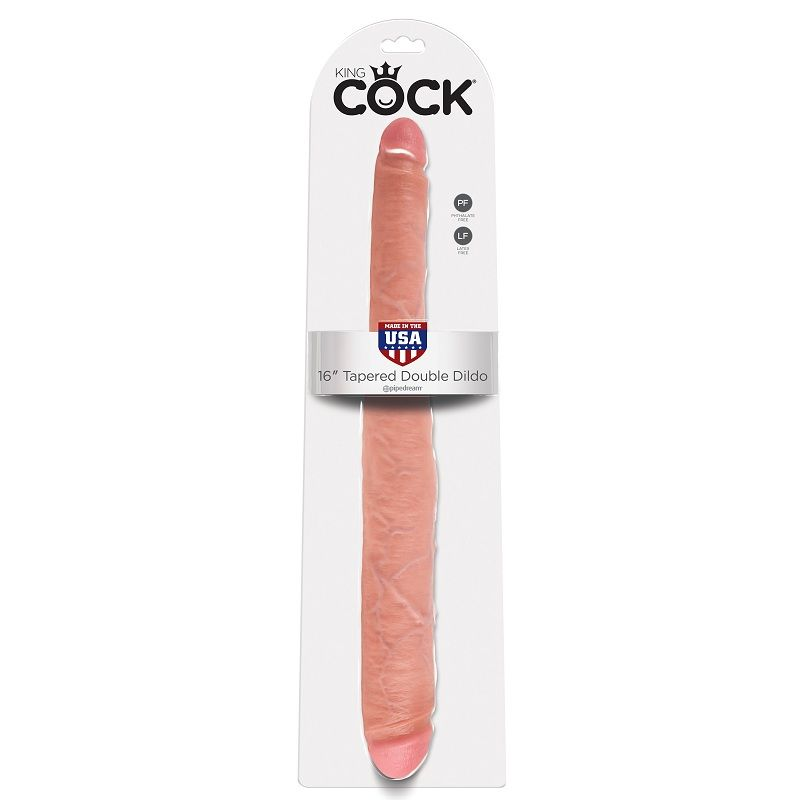KING COCK DUPLO DILDO NATURAL 40,6 CM