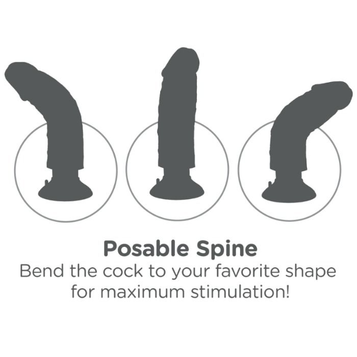 KING COCK - GALO VIBRANTE MARROM 15,24 CM