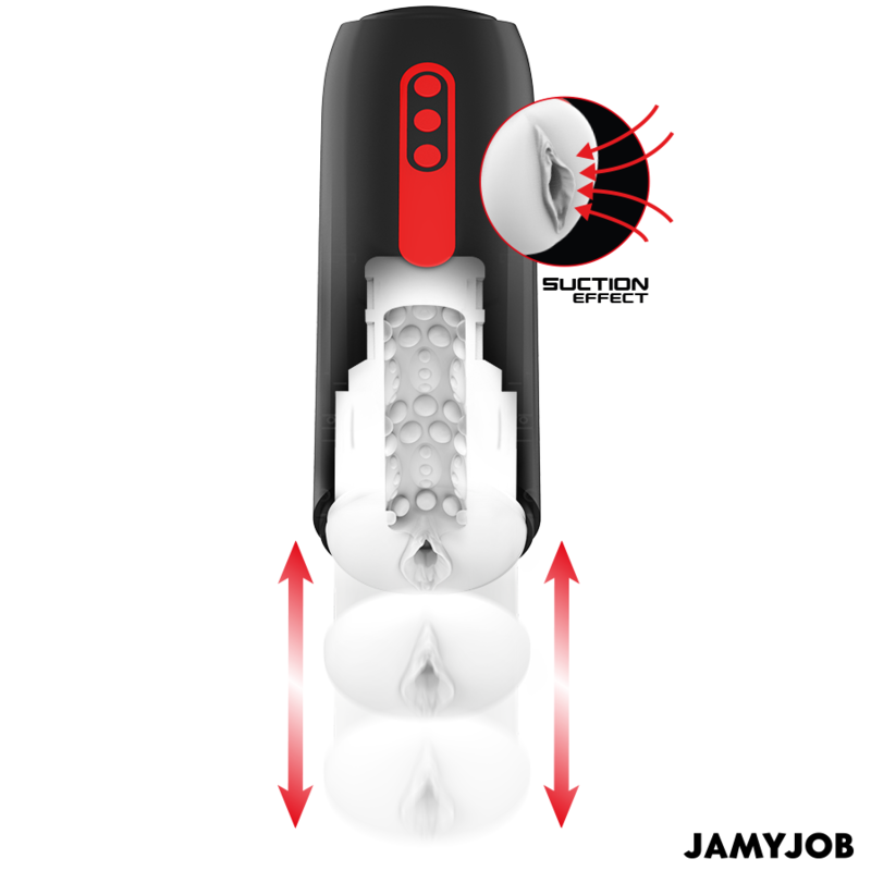 JAMYJOB - MASTURBADOR AUTOMÁTICO PHANTOM VAGINA 5 MODOS ONDAS ESTIMULANTES E IMPULSO