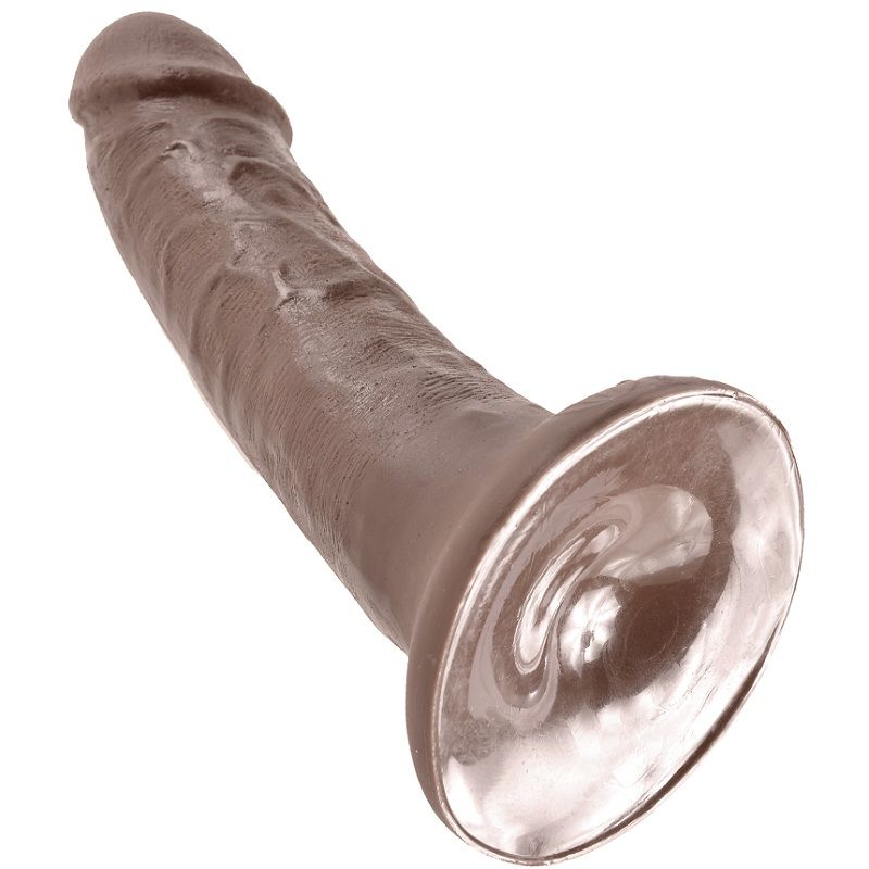 KING COCK 6" PÊNIS MARROM 15,2 CM