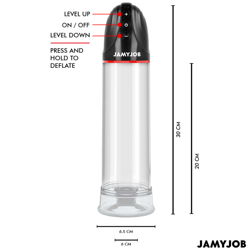 JAMYJOB - BOMBA AUTOMÁTICA XPAND 3 NÍVEIS DE ONDAS ESTIMULANTES CINZA