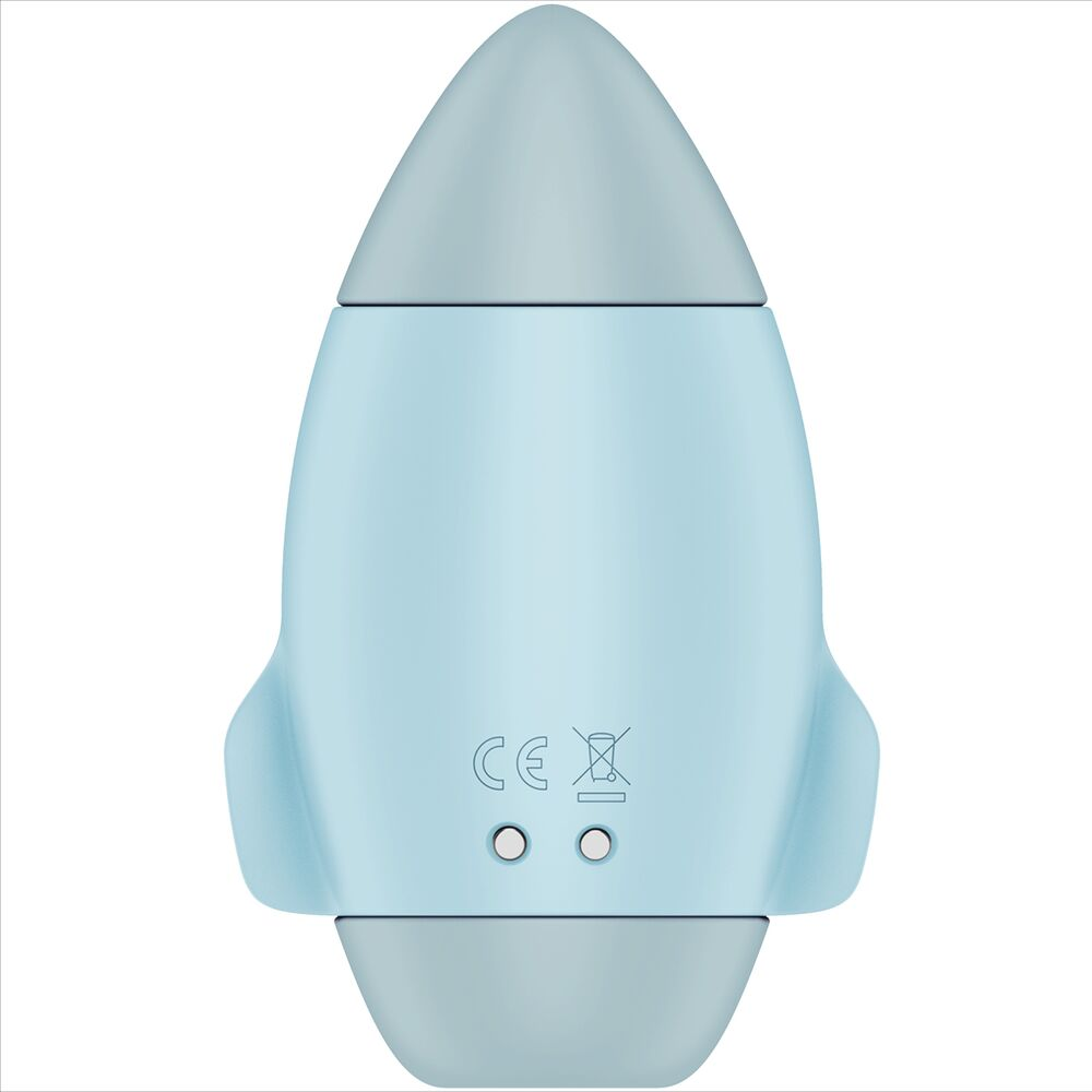 SATISFYER - VIBRADOR DE IMPULSO DUPLO PEQUENO AZUL MISSION CONTROL