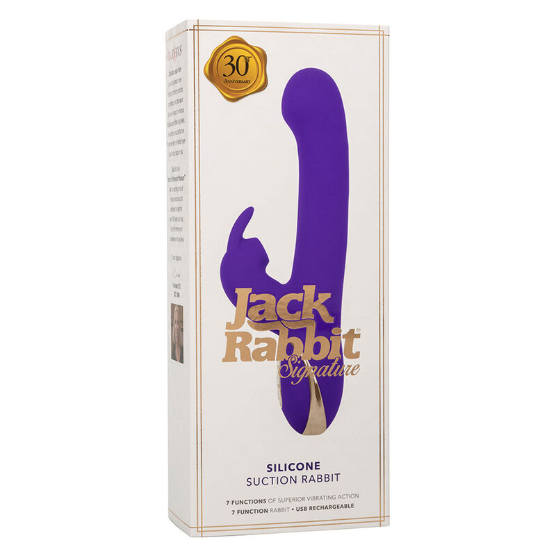 CALEXOTICS - VIBRADOR E ESTIMULADOR JACK RABBIT 7 NÍVEIS DE VIBRAÇÃO E ONDAS ESTIMULANTES AZUL
