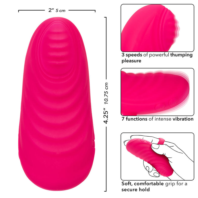 CALEXOTICS - ENVY HANDHELD ROLLING BALL MASSAGER 7 VIBRAÇÕES ROSA