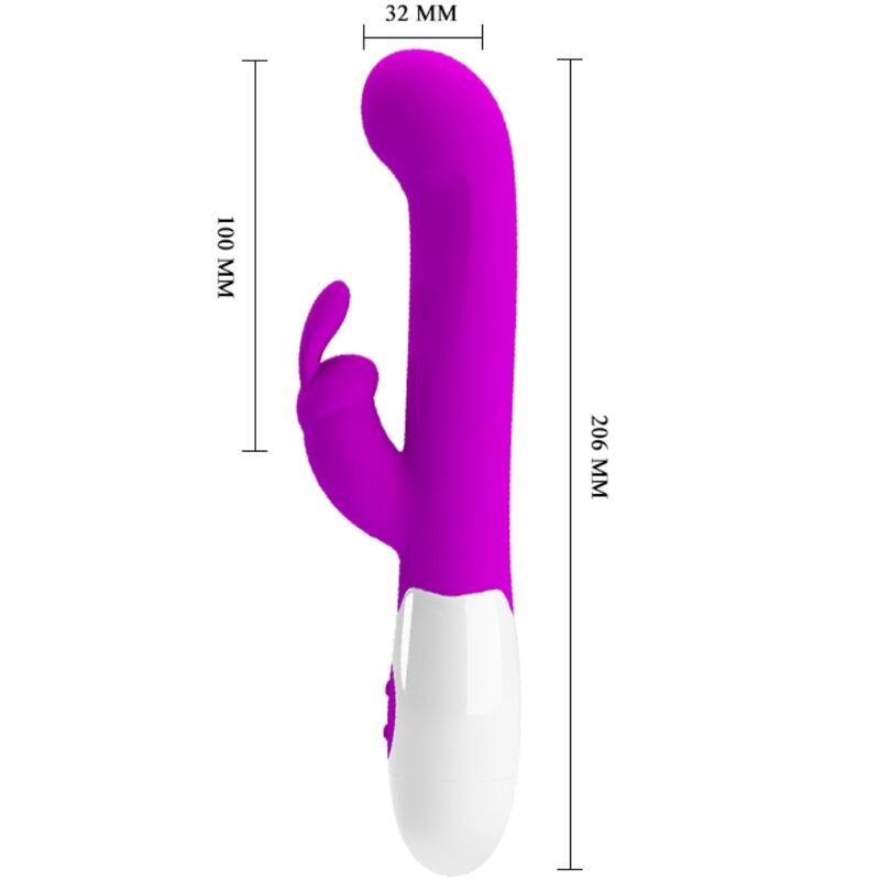 PRETTY LOVE - CENTAUR VIBRATOR RABBIT 30 MODOS DE VIBRAÇÃO ROXO