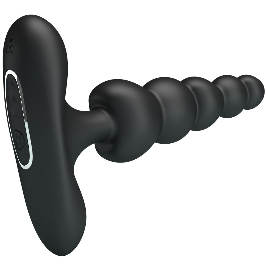 PRETTY LOVE - VIBRADOR ANAL CORBAN 10 VIBRAÇÕES PRETO