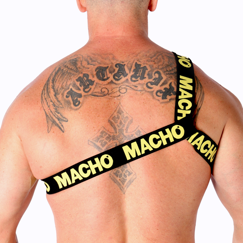 MACHO - ARNÊS ROMANO AMARELO L/XL