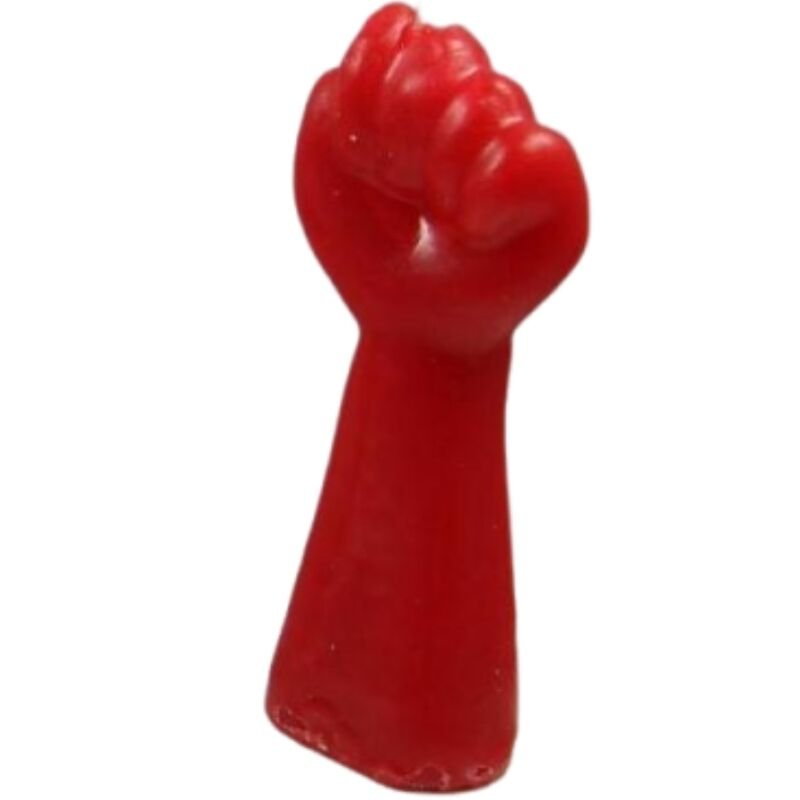 DIABLO PICANTE - VELA VERMELHA EM FORMA DE PUNHO
