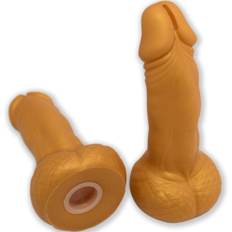 DIABLO PICANTE - COFRE EM FORMA DE PÊNIS 22,5 CM DOURADO