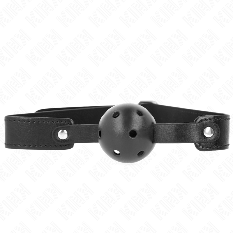KINK - BOLA RESPIRÁVEL PRETA 4,5 CM MORDAÇA 65 X 2,5 CM