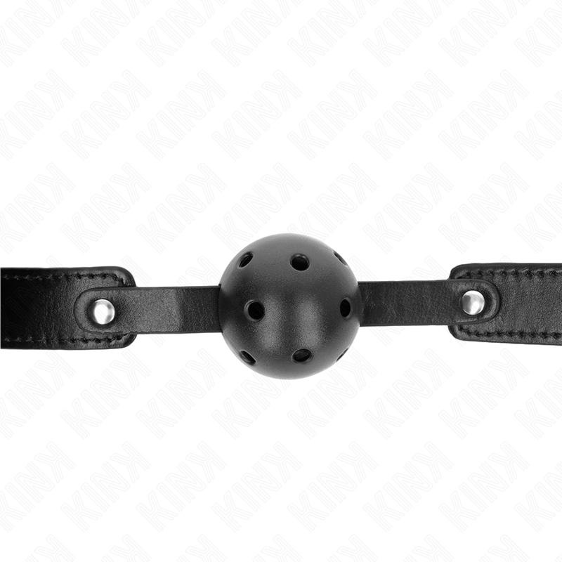 KINK - BOLA RESPIRÁVEL PRETA 4,5 CM MORDAÇA 65 X 2,5 CM