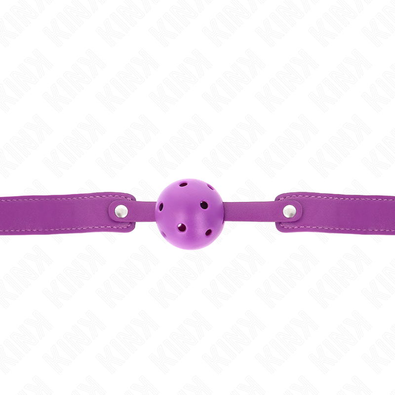 KINK - BOLA RESPIRÁVEL ROXA 4,5 CMGAG 65 X 2,5 CM