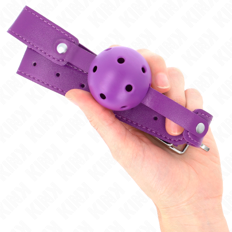 KINK - BOLA RESPIRÁVEL ROXA 4,5 CMGAG 65 X 2,5 CM