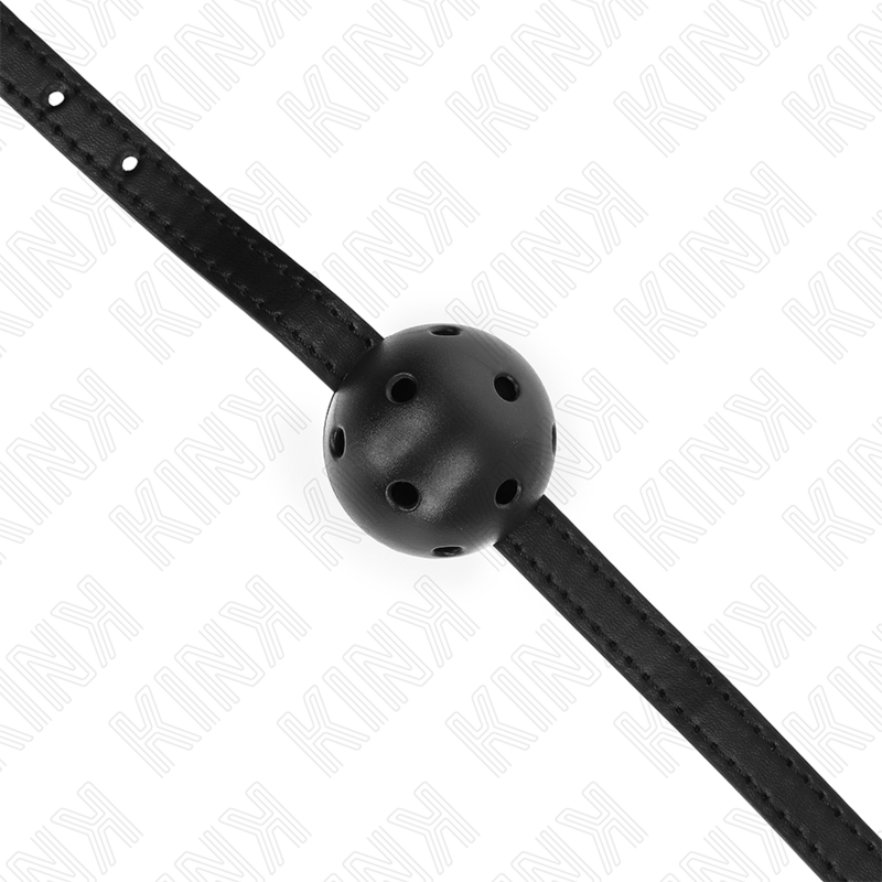 KINK - BOLA RESPIRÁVEL PRETA SIMPLICITY 4,5 CM MORDAÇA 62 X 1,5 CM