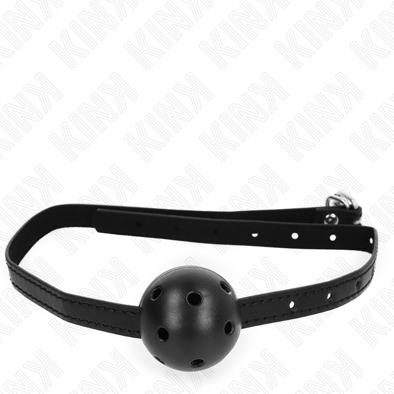 KINK - BOLA RESPIRÁVEL PRETA SIMPLICITY 4,5 CM MORDAÇA 62 X 1,5 CM
