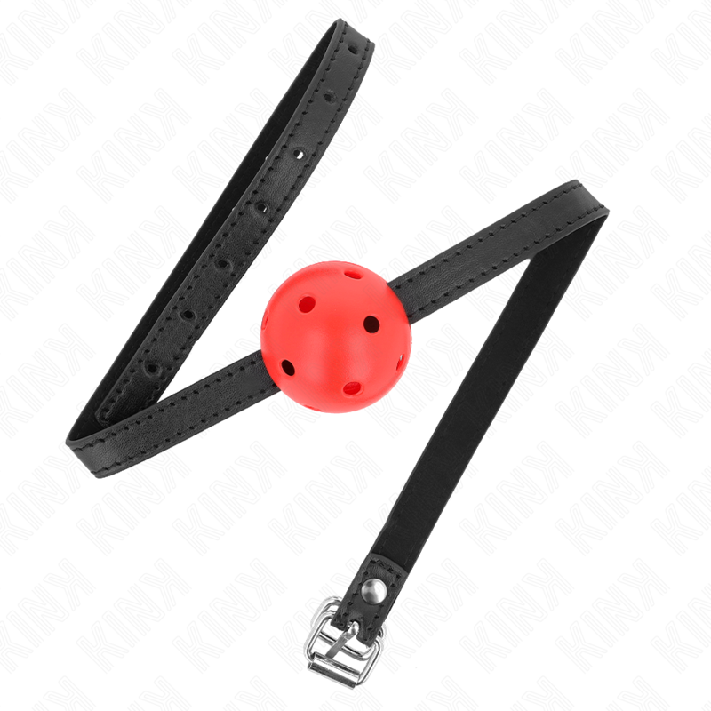 KINK - SIMPLICITY VERMELHO RESPIRÁVEL 4,5 CM BOLA MORDAÇA 62 X 1,5 CM
