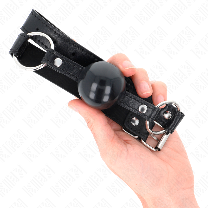 KINK - BOLA TPE PRETA MORDAÇA 4 CM 60 X 2 CM