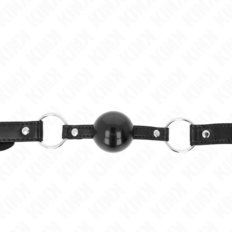 KINK - BOLA TPE PRETA MORDAÇA 4 CM 60 X 2 CM