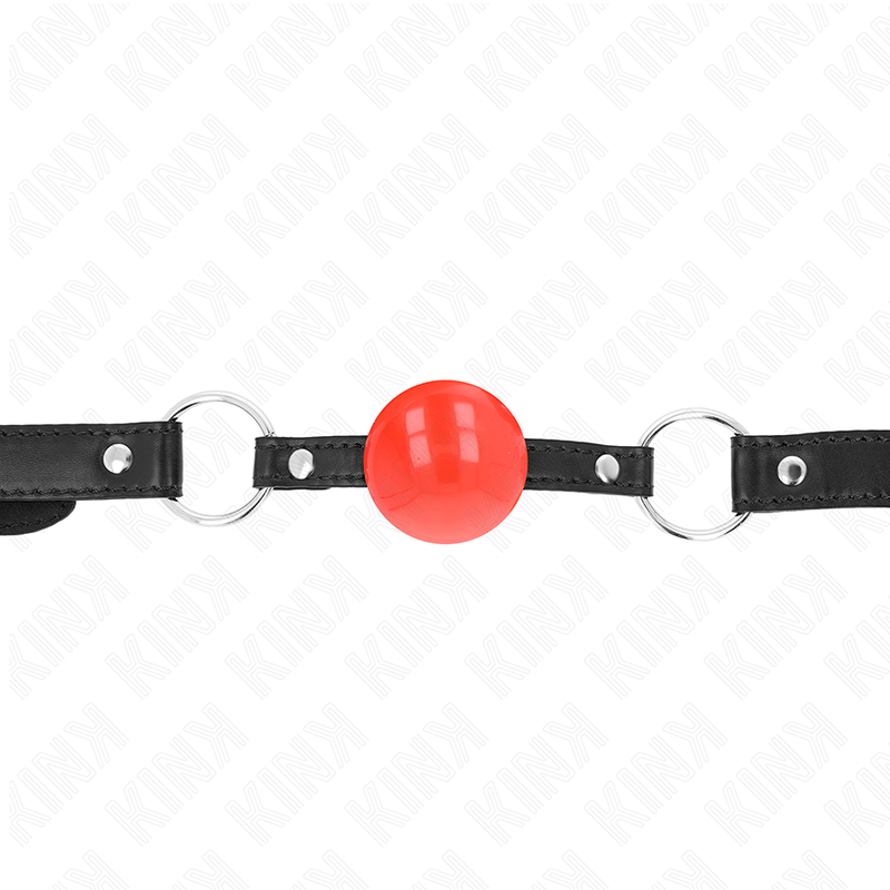 KINK - BOLA TPE VERMELHA MORDAÇA 4 CM 60 X 2 CM