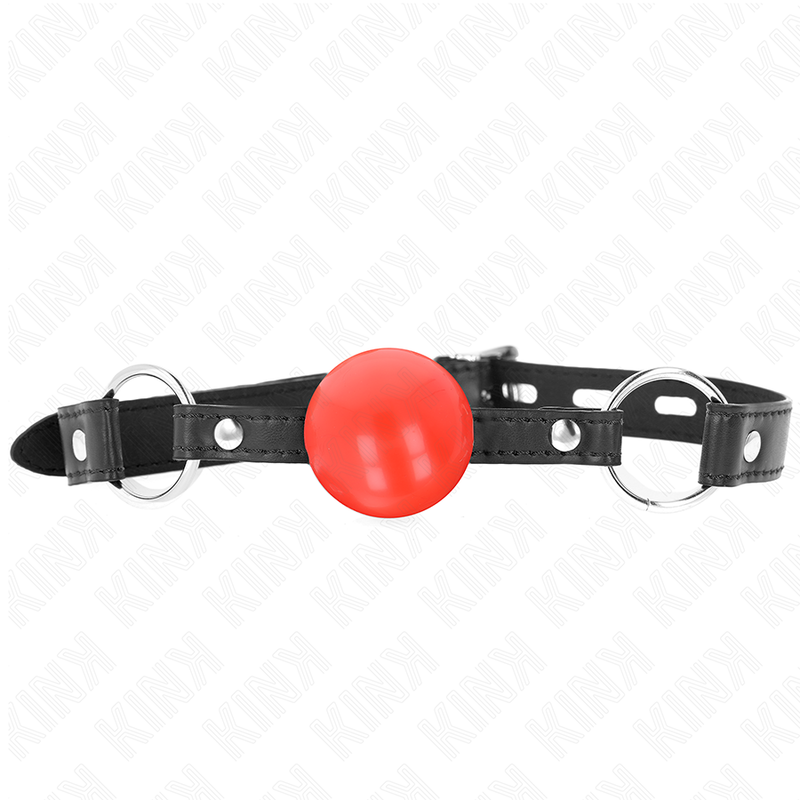 KINK - BOLA TPE VERMELHA MORDAÇA 4 CM 60 X 2 CM