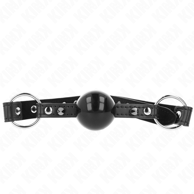 KINK - MORDAÇA BOLA 4 CM COM PONTA REBITE E SNAP LOCK 65 X 2 CM