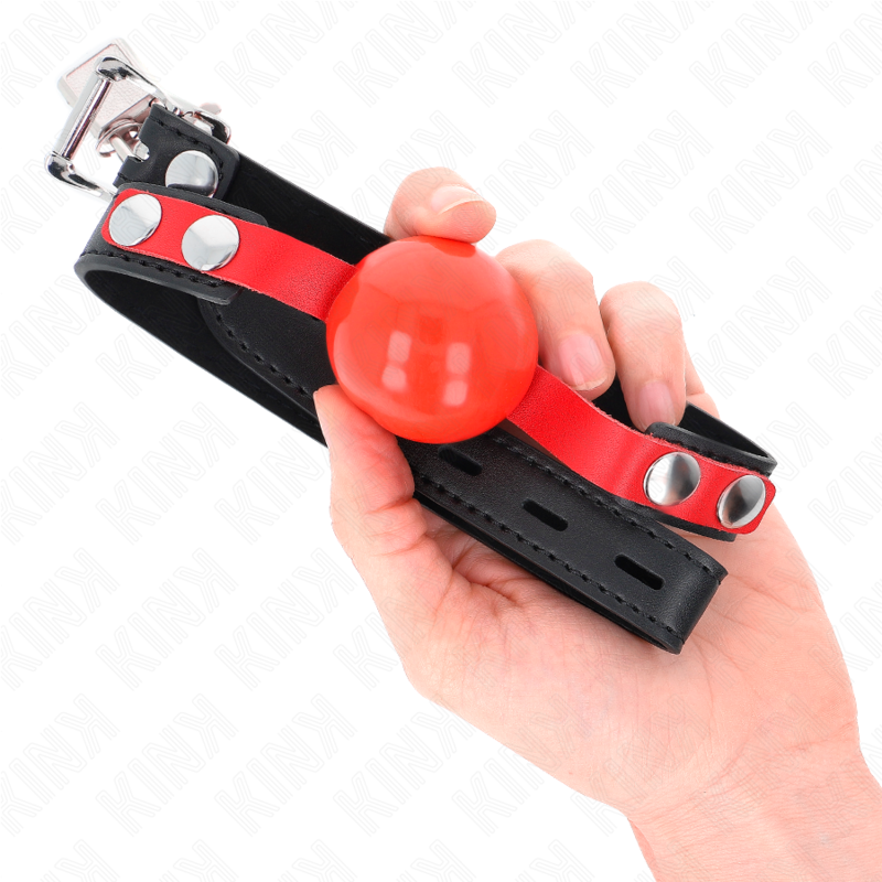 KINK - BOLA TPE MACIA 4 CM GAG MODELO 4 60 X 2 CM AJUSTÁVEL 37-52 CM