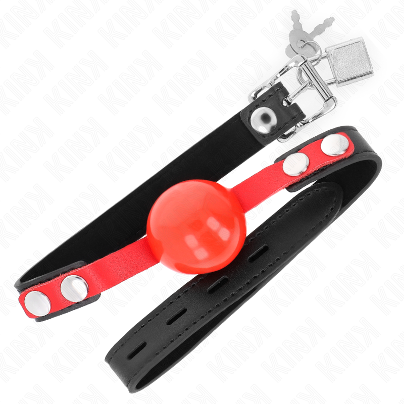 KINK - BOLA TPE MACIA 4 CM GAG MODELO 4 60 X 2 CM AJUSTÁVEL 37-52 CM