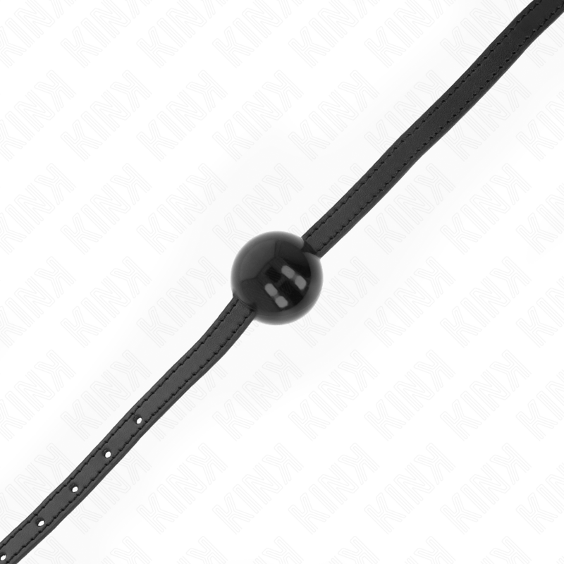 KINK - BOLA SIMPLES PRETA MORDAÇA 4 CM 65 X 1,5 CM