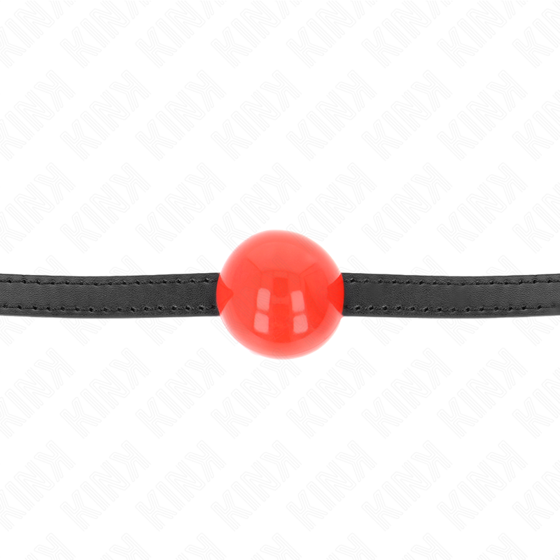 KINK - BOLA SIMPLES VERMELHA MORDAÇA 4 CM 65 X 1,5 CM