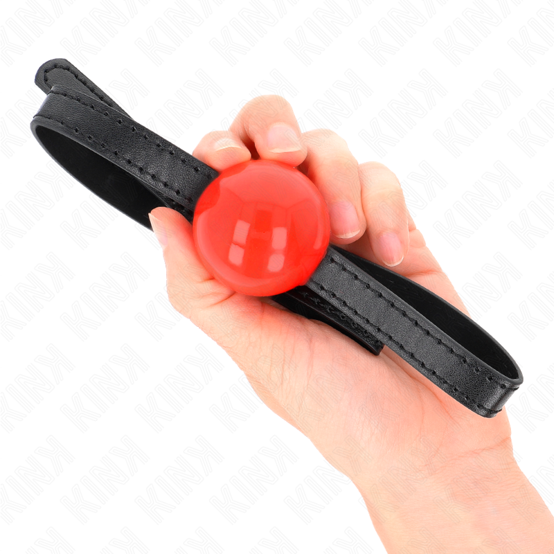 KINK - BOLA SIMPLES VERMELHA MORDAÇA 4 CM 65 X 1,5 CM