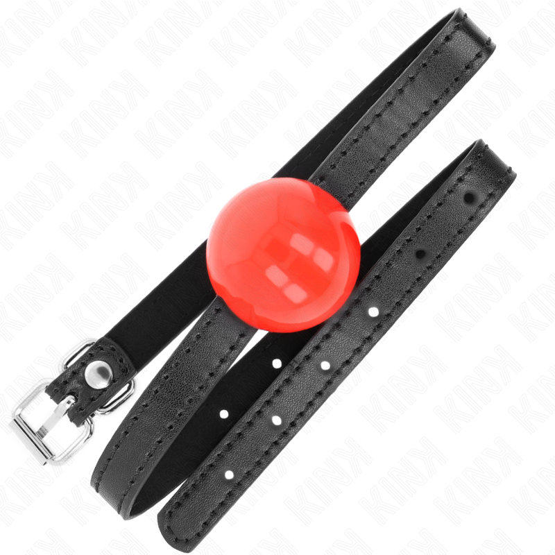 KINK - BOLA SIMPLES VERMELHA MORDAÇA 4 CM 65 X 1,5 CM