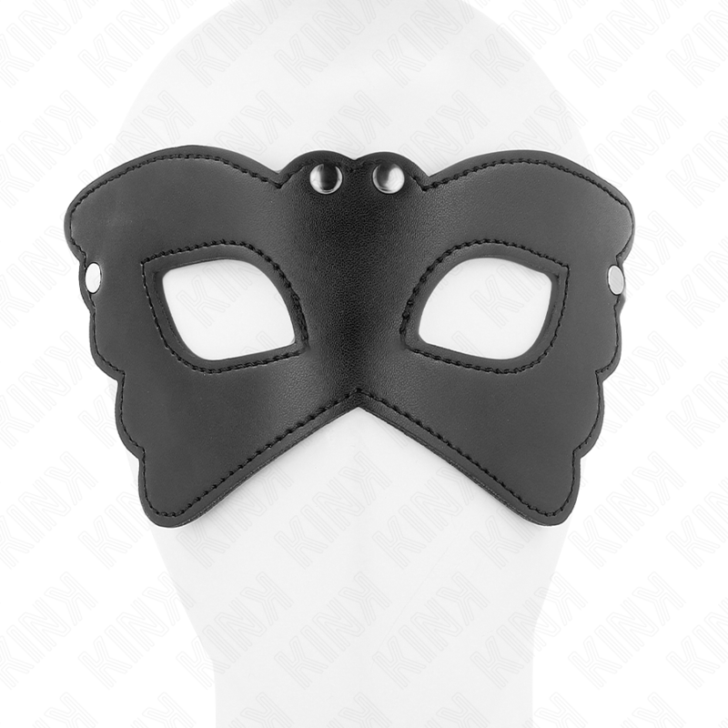 KINK - MÁSCARA DE COURO FORMA DE BORBOLETA 20 X 9 CM