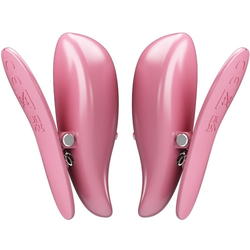 PRETTY LOVE - CAILEY NIPPLE CLAMPS 10 VIBRAÇÕES CONTROLE REMOTO ROSA