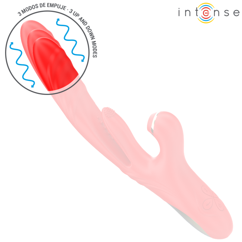 INTENSE - KAROL MULTIFUNÇÃO VIBRADOR THRUST & ESTIMULAÇÃO & ONDAS ESTIMULANTES VERMELHO