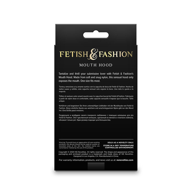 NS NOVELTIES - FETISH & FASHION BOCA CAPUZ NYLON BRANCO