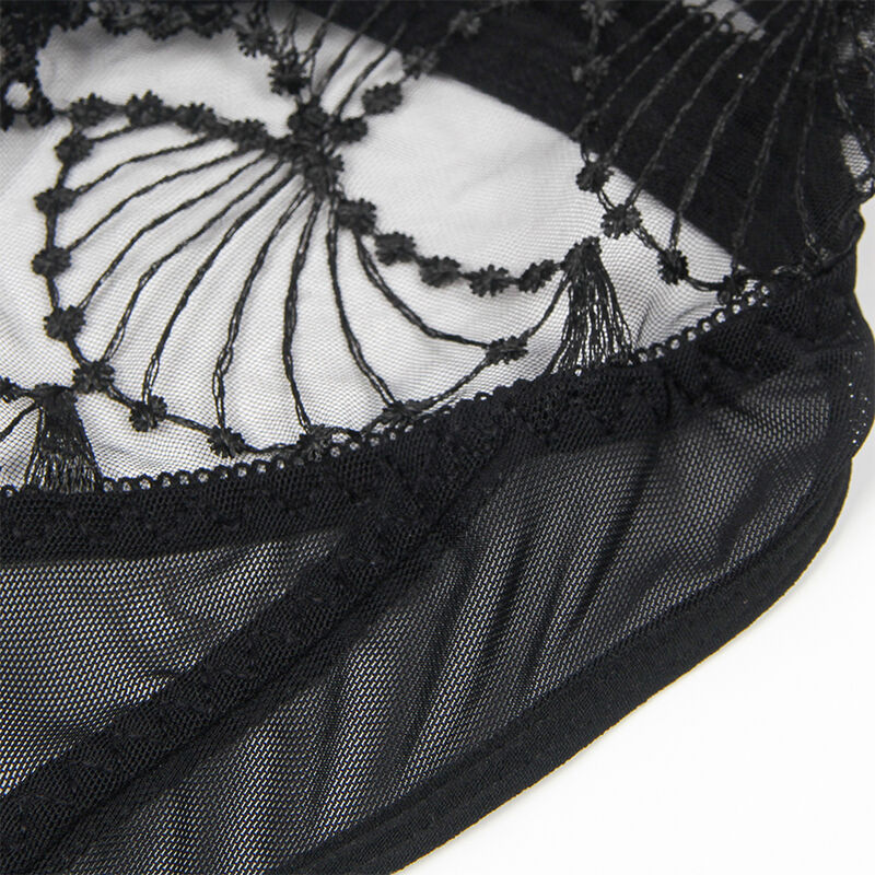 SUBBLIME - 955229 BODY TRANSPARENTE COM RENDA OCA PRETO L/XL