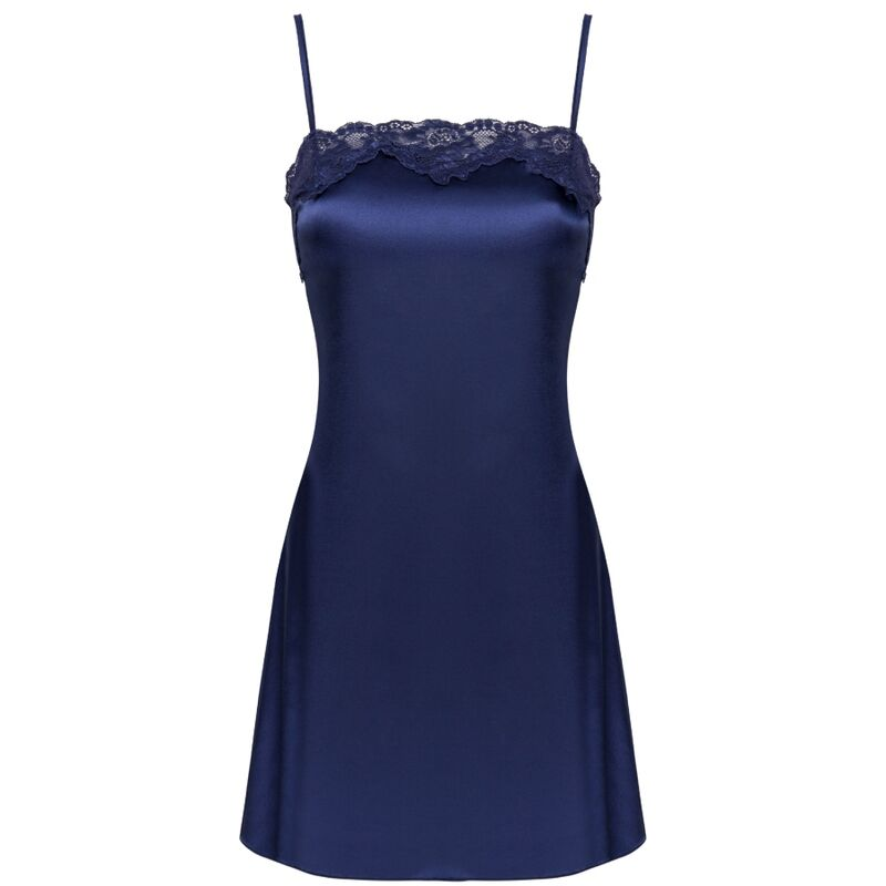 LIVCO CORSETTI FASHION - JACQUELINE LC 90249 ROUPO + CAMISA + CALCINHA AZUL MARINHO L/XL