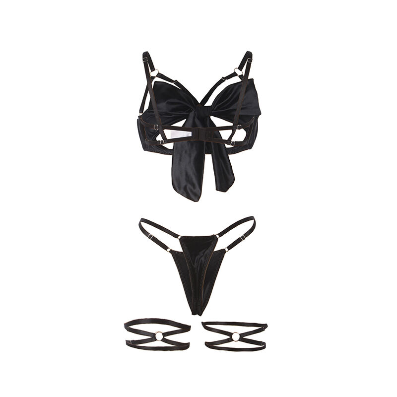SUBBLIME - 955199 CONJUNTO DE SUTIÃ COM LAÇO PRETO AJUSTÁVEL S/M
