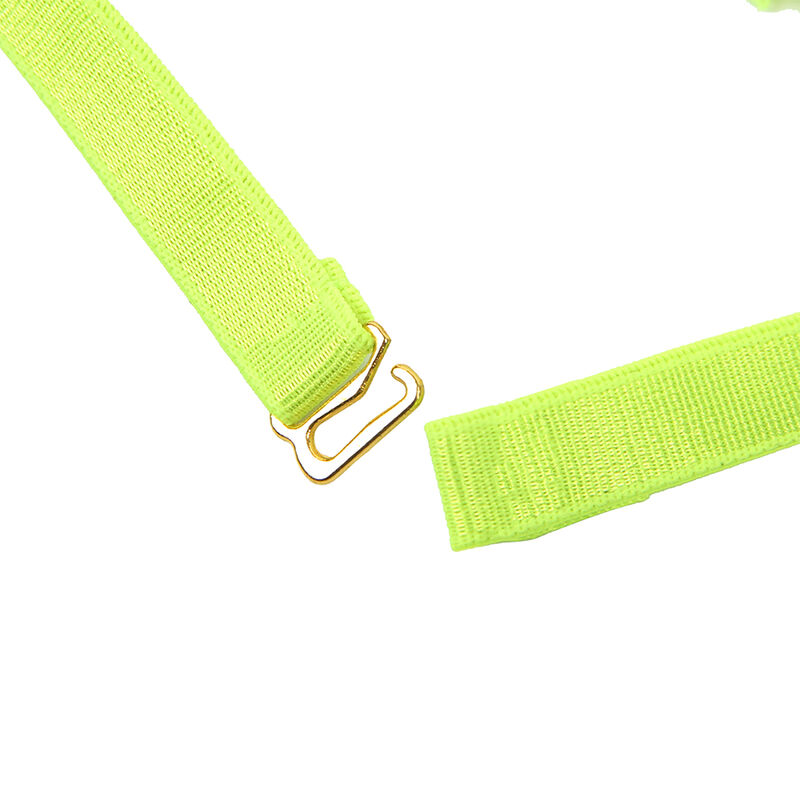 SUBBLIME - 955274 CONJUNTO DE SUTIÃ COM COLAR E DETALHES NAS PERNAS VERDE FLUORESCENTE S/M