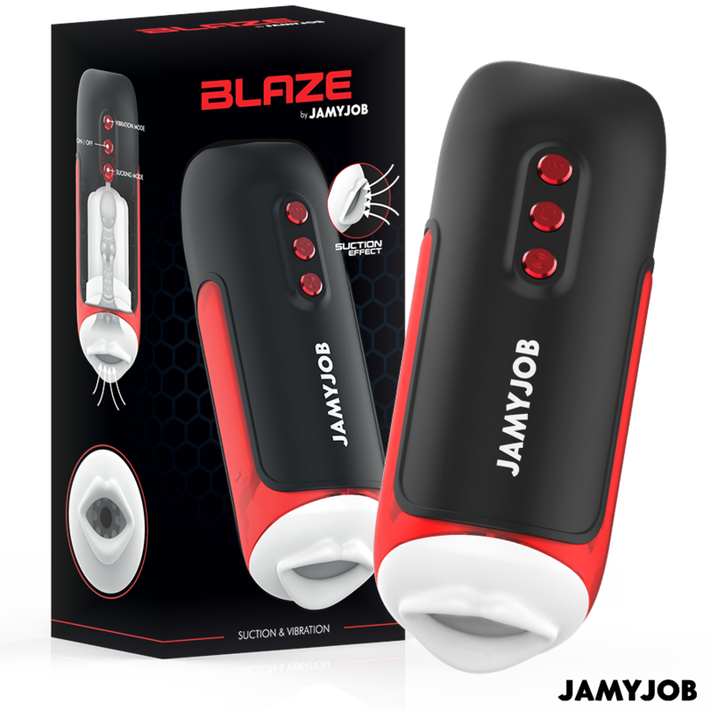 JAMYJOB - BLAZE MASTURBADOR AUTOMÁTICO DE BOCA 5 MODOS ESTIMULANDO ONDAS E VIBRAÇÃO