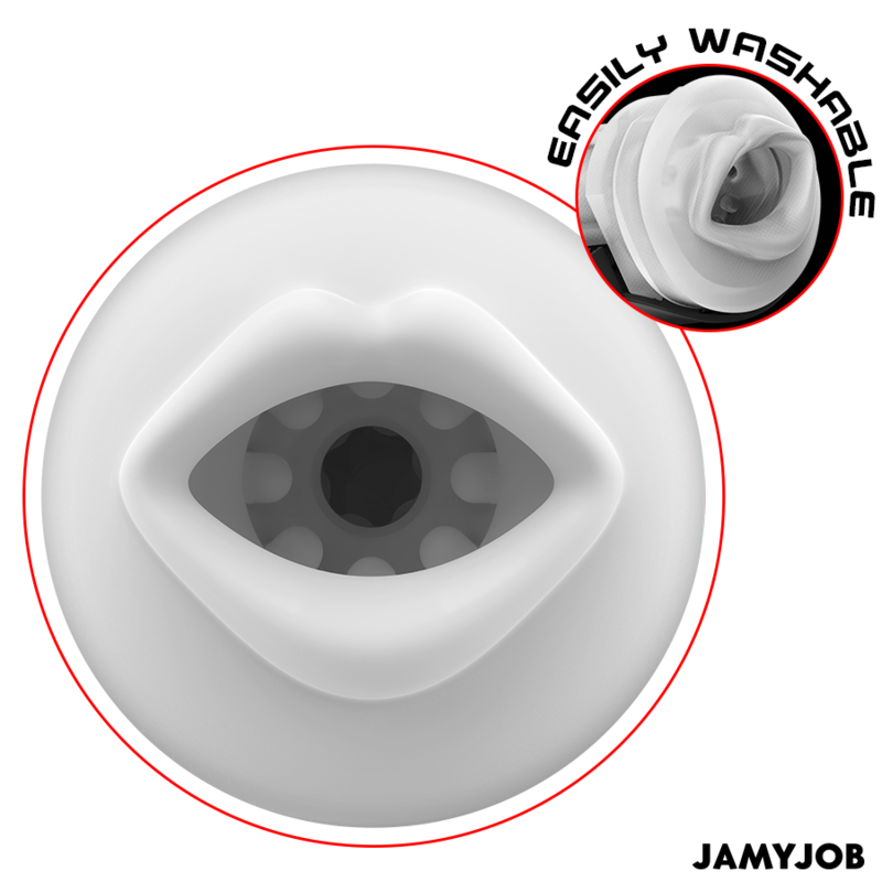 JAMYJOB - BLAZE MASTURBADOR AUTOMÁTICO DE BOCA 5 MODOS ESTIMULANDO ONDAS E VIBRAÇÃO