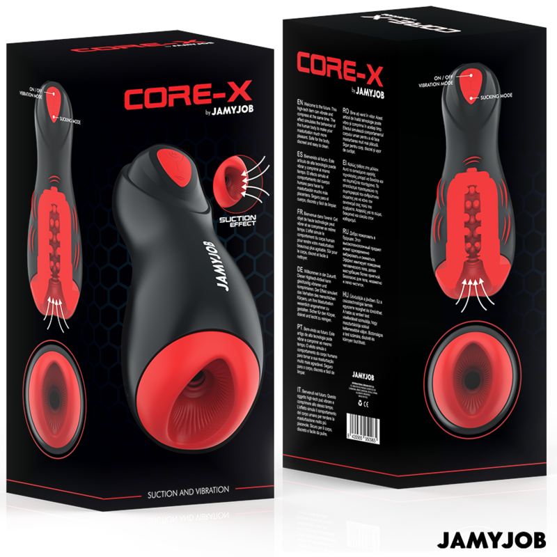 JAMYJOB - MASTURBADOR AUTOMÁTICO CORE-X 5 MODOS ESTIMULANDO ONDAS E VIBRAÇÃO
