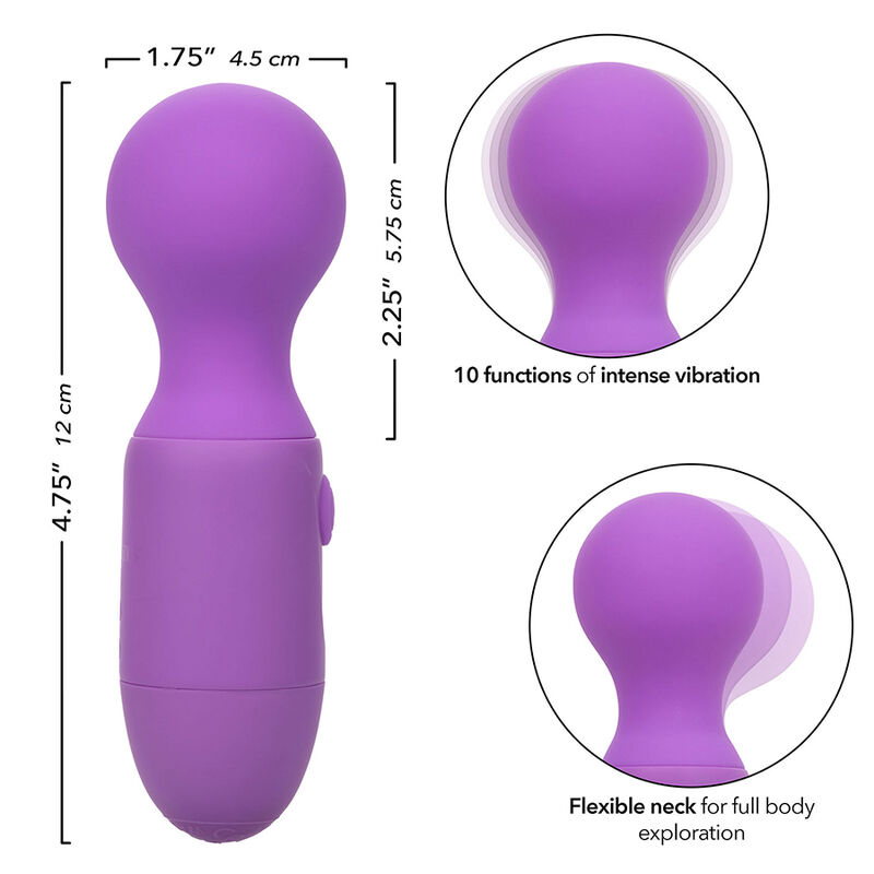 CALEXOTICS - FIRST TIME MASSAGEADOR RECARREGÁVEL 10 VIBRAÇÕES ROXO