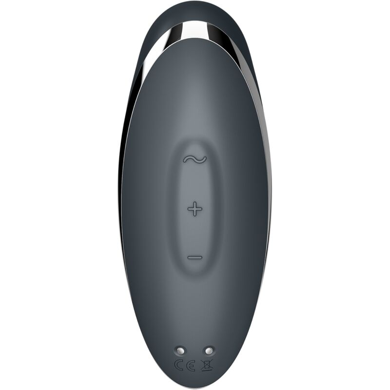 SATISFYER - TAP & CLIMAX 2 VIBRADOR E ESTIMULADOR CINZA
