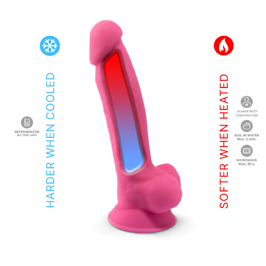 SILEXD – MODELO DE PÊNIS REALISTA 7 ROSA QUE BRILHAM NO ESCURO