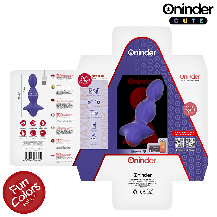 ONINDER CUTE - PLUG ANAL VIBRANTE LOVE BUTT - APLICATIVO MUNDIAL GRATUITO
