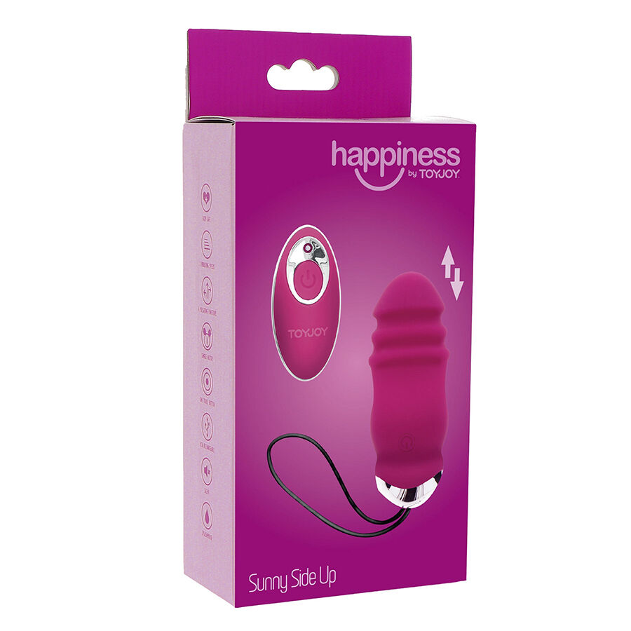 TOYJOY - FELICIDADE SUNN SIDE PARA CIMA E PARA BAIXO VIBRADOR FÚCSIA CONTROLE REMOTO
