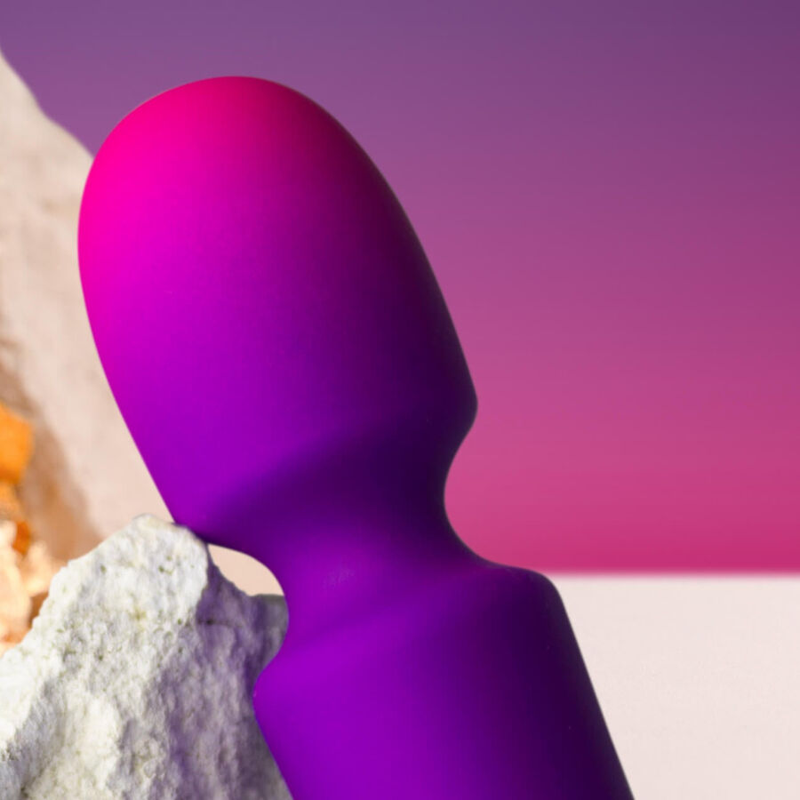 ROCKS-OFF - GLO-GIRL VIBRADOR WAND MINI ROXO