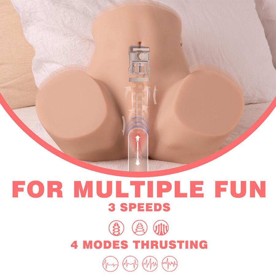 XISE - DANAE THRUSTING MASTUBADOR DE VAGINA REALISTA COM VIBRAÇÃO MULTI-POSIÇÕES